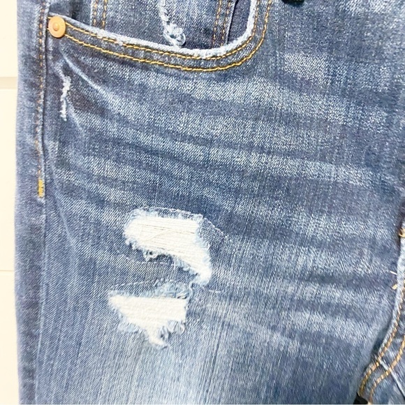 LOFT | Modern Skinny Mid rise Distressed Jeans Size 27/4 - Picture 6 of 11